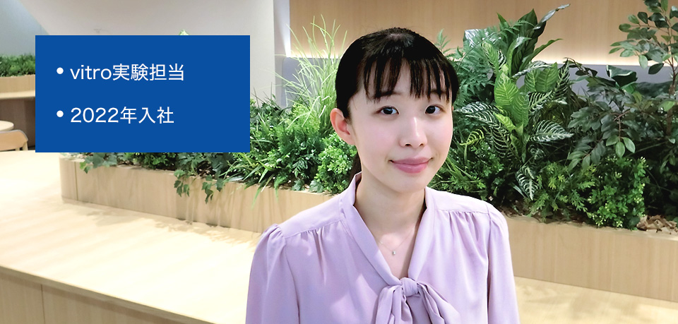 vitro実験担当 2022年入社